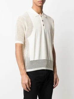 Dsquared2 polo à insert en mesh