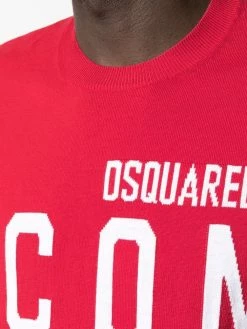 Dsquared2 pull à logo intarsia