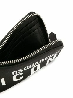 Dsquared2 portefeuille à logo à détail de chaîne