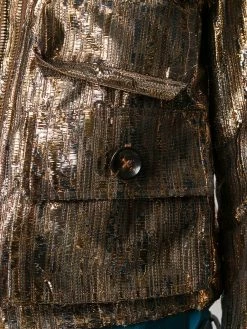 Dsquared2 veste à poches multiples métallisée en lurex