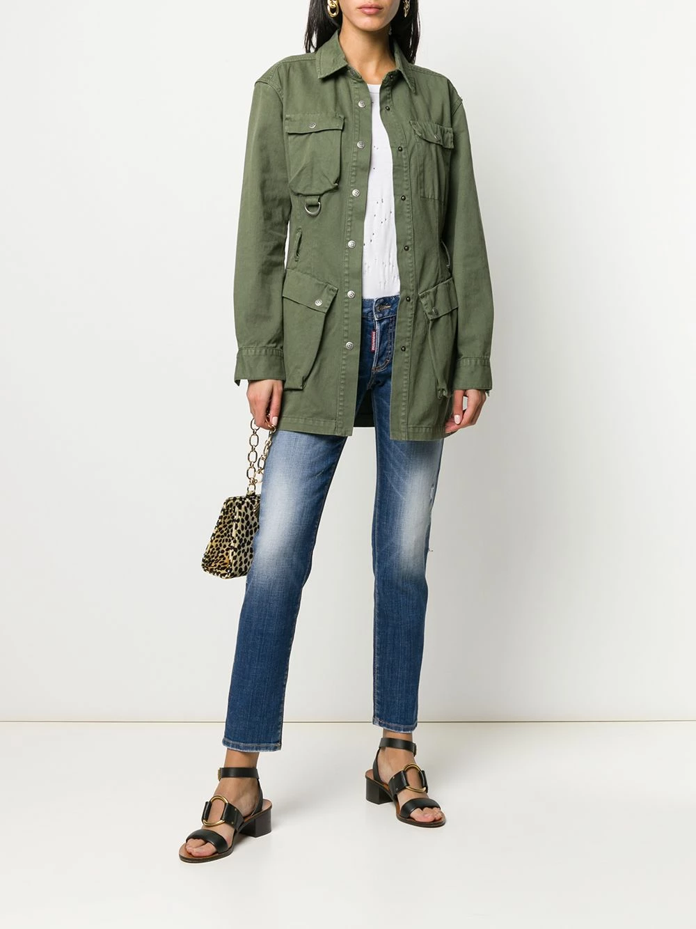 Un Tarif Préférentiel Dsquared2 Jean droit crop jeans courts femme 4 Dsquared2 jean droit crop