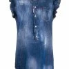 Prix Réduit Dsquared2 Robe volantée à design sans manches robes de jour femme 1 Dsquared2 robe volantée à design sans manches