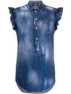 Dsquared2 robe volantée à design sans manches