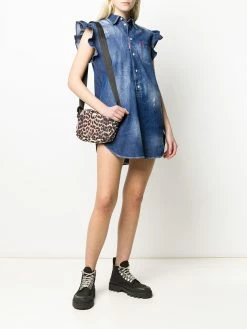 Dsquared2 robe volantée à design sans manches