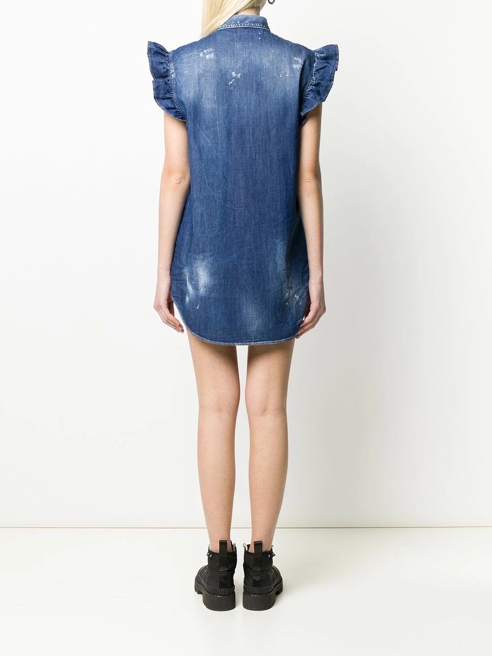 Prix Réduit Dsquared2 Robe volantée à design sans manches robes de jour femme 6 Dsquared2 robe volantée à design sans manches