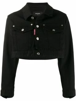 Dsquared2 veste crop Icon en jean