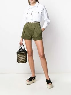 Dsquared2 short plissé à taille haute