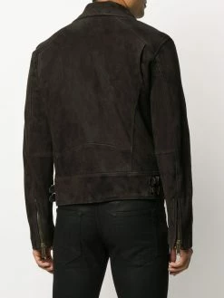 Dsquared2 veste de moto en daim