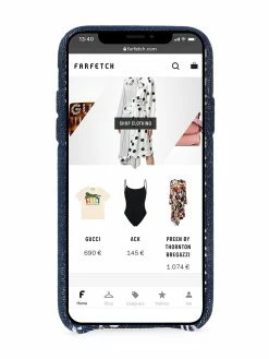 Dsquared2 coque d'iPhone X à logo en denim