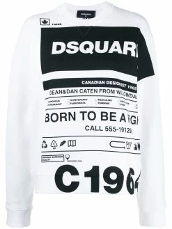 Dsquared2 t-shirt à slogan imprimé