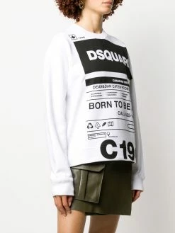 Dsquared2 t-shirt à slogan imprimé