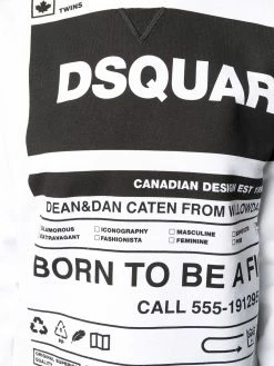 Dsquared2 t-shirt à slogan imprimé