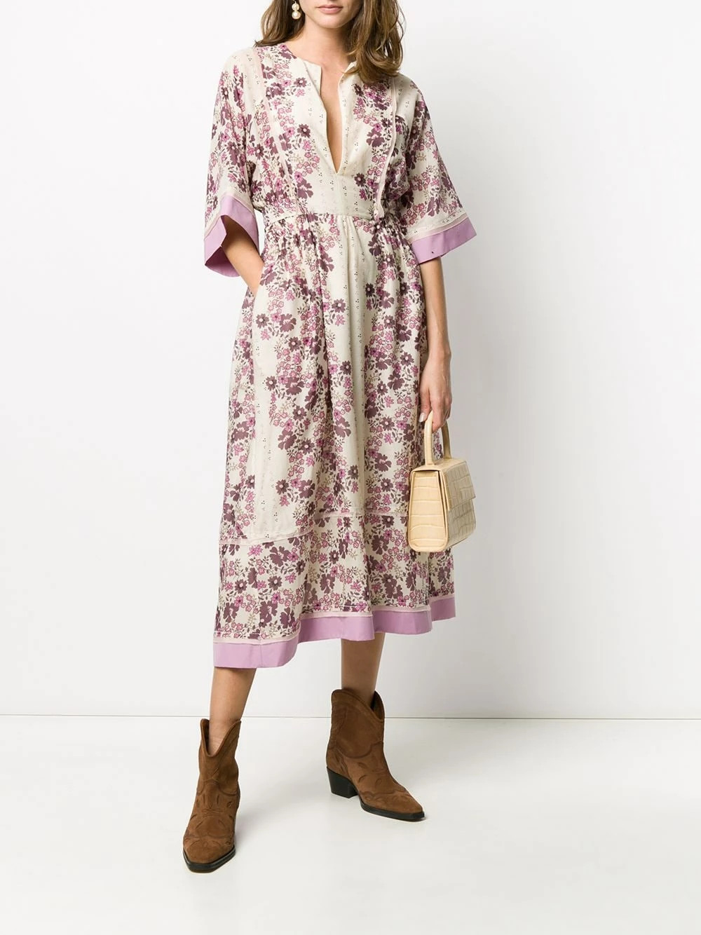 Prix Jamais Vus Dsquared2 Robe tunique à fleurs robes de jour femme 4 Dsquared2 robe-tunique à fleurs
