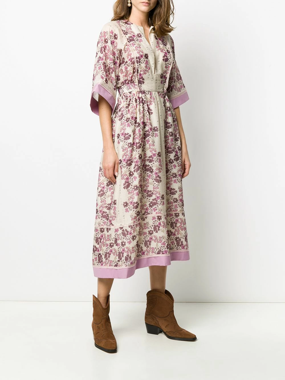 Prix Jamais Vus Dsquared2 Robe tunique à fleurs robes de jour femme 5 Dsquared2 robe-tunique à fleurs