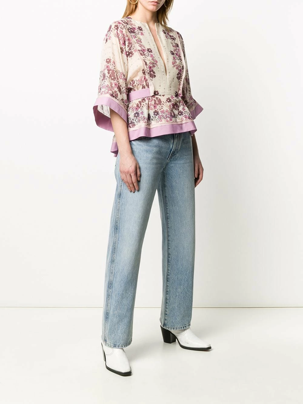 Marchandise de première qualité Dsquared2 Blouse à fleurs blouses femme 5 Dsquared2 blouse à fleurs