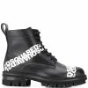 Dsquared2 Prix Réduit Bottes lacées à logo femme 1 Dsquared2 bottes lacées à logo