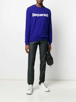 Dsquared2 jean slim à surpiqûres contrastantes