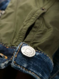 Dsquared2 manteau en jean à capuche