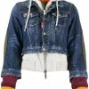 Dsquared2 manteau en jean à capuche