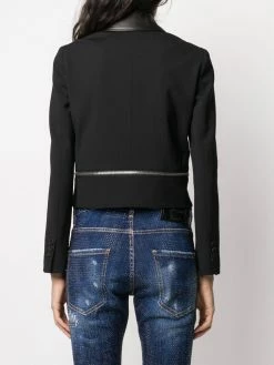 Dsquared2 veste de moto zippée à patch logo