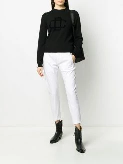 Dsquared2 pantalon crop à logo imprimé