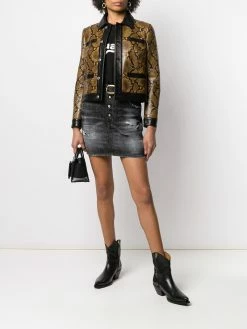 Dsquared2 jupe en jean à boutons à logo