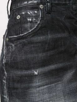 Dsquared2 jupe en jean à boutons à logo