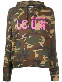 Dsquared2 sweat à capuche à motif camouflage