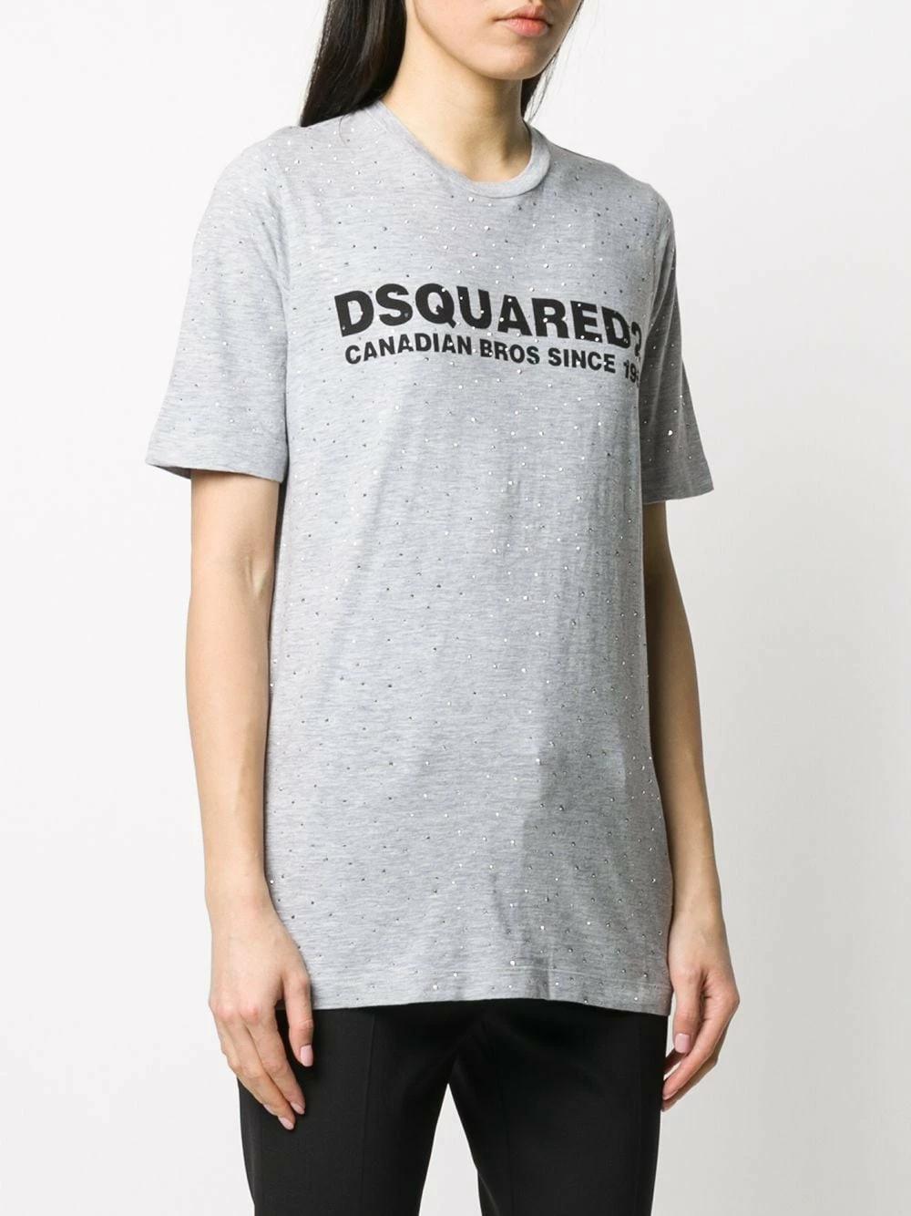 Prix Légers Dsquared2 T shirt à logo imprimé t-shirts & jerseys femme 5 Dsquared2 t-shirt à logo imprimé