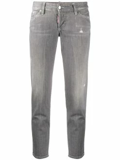 Dsquared2 jean skinny à design crop