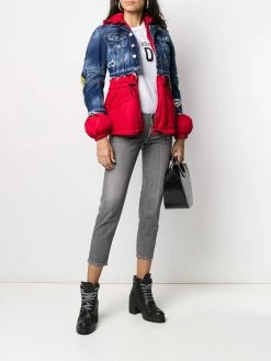 Dsquared2 jean skinny à design crop