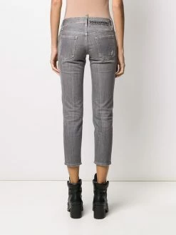 Dsquared2 jean skinny à design crop