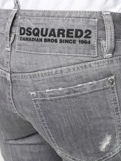 Dsquared2 jean skinny à design crop