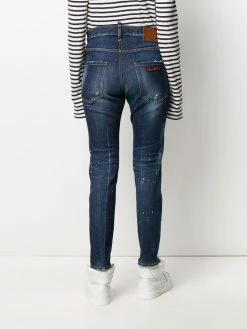 Dsquared2 Jean slim à effet usé Promos jeans skinny femme 12 Dsquared2 jean slim à effet usé