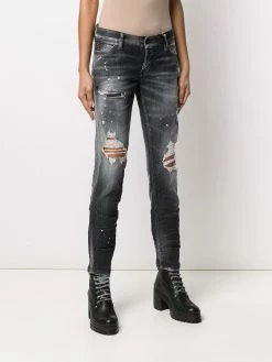 Dsquared2 Prix d’Amis Jean slim à effet usé jeans skinny femme 11 Dsquared2 jean slim à effet usé