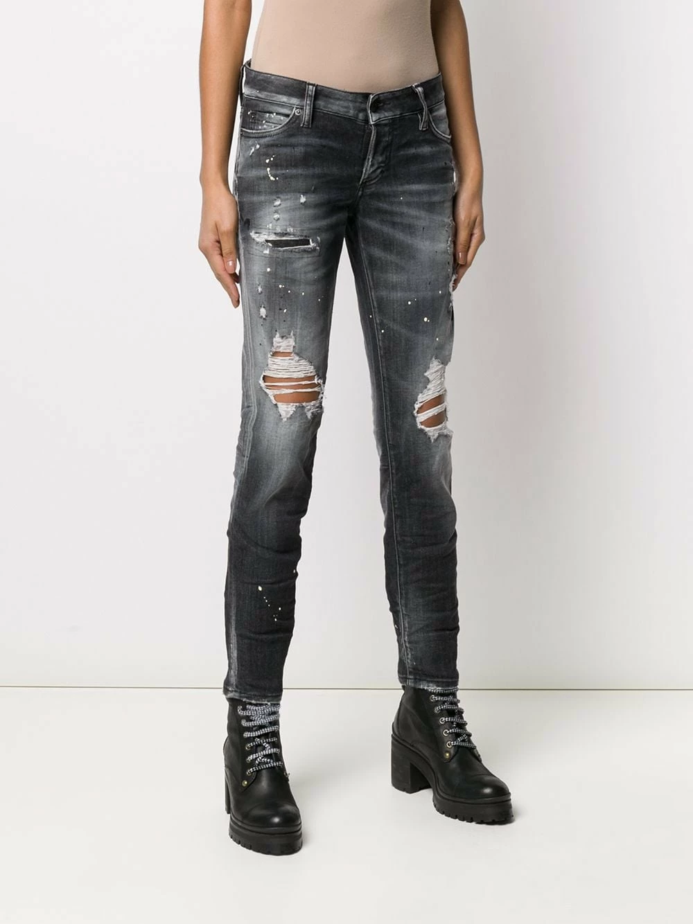 Dsquared2 Prix d’Amis Jean slim à effet usé jeans skinny femme 5 Dsquared2 jean slim à effet usé