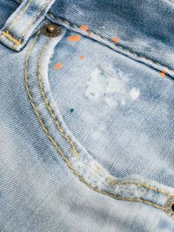 Dsquared2 jean crop à effet usé