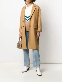 Dsquared2 manteau droit à poches à rabat