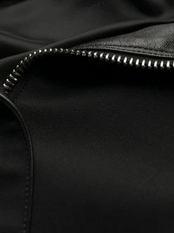 Dsquared2 veste de moto mi-longue à design superposé