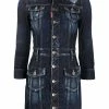 Dsquared2 robe courte ceinturée en jean