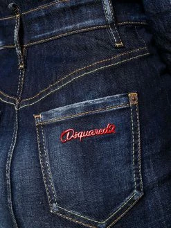 Dsquared2 robe courte ceinturée en jean