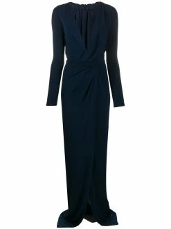 Dsquared2 robe longue à taille froncée