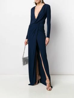 Dsquared2 robe longue à taille froncée