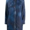 Dsquared2 robe-chemise courte à effet usé