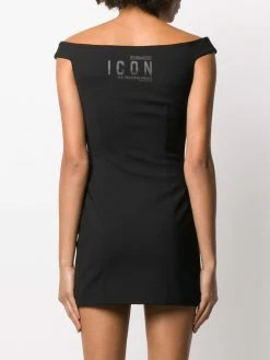 Dsquared2 robe courte ajustée à épaules dénudées