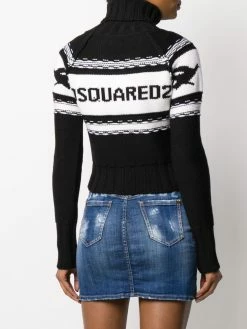 Dsquared2 pull à logo intarsia