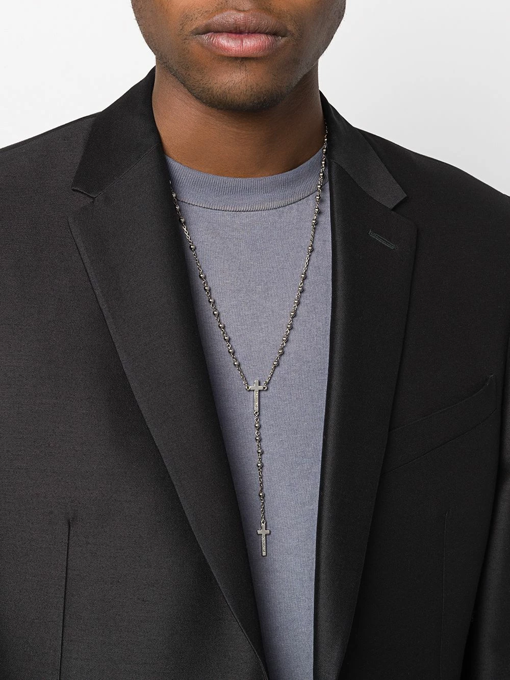 Dsquared2 Collier façon chapelet de perles à logo excellente qualité colliers homme 4 Dsquared2 collier façon chapelet de perles à logo