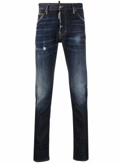 Dsquared2 jean droit à patch logo