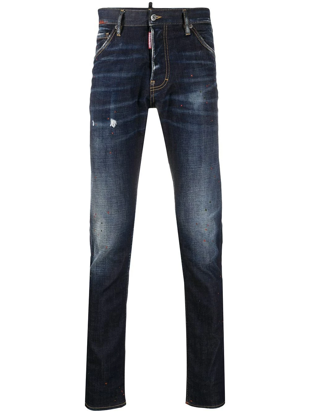 Dsquared2 Bas Prix Jean droit à patch logo jeans regular & jeans droits homme 3 Dsquared2 jean droit à patch logo