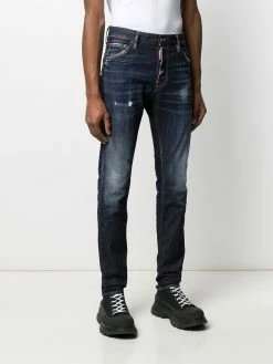 Dsquared2 Bas Prix Jean droit à patch logo jeans regular & jeans droits homme 11 Dsquared2 jean droit à patch logo
